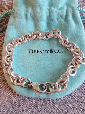 Tiffany & Co. Silver Link Bracelet - Classic Round Link